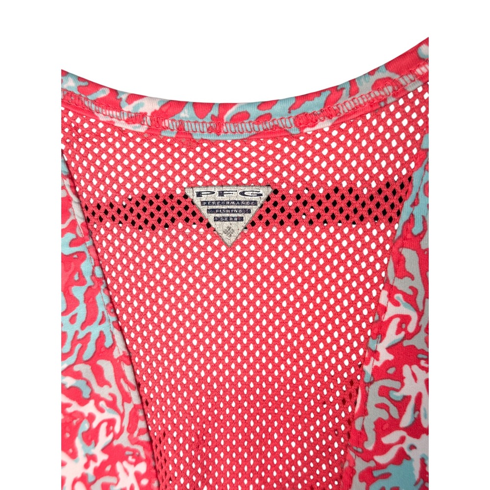 Columbia Sz M Coastal Sporty Dress Coral Athleisure Resort Fishingcore Summer - Picture 8 of 13